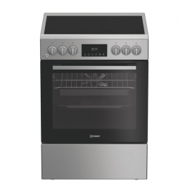 INDESIT I6V8LMX Ελεύθερη Κουζίνα 66lt με Κεραμικές Εστίες 60cm